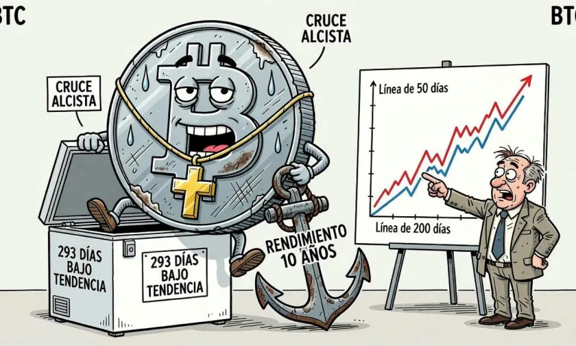 Cruces dorados de Bitcoin tras retrocesos prolongados podrían indicar recuperación fuerte