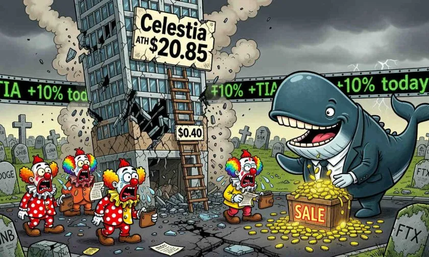 Celestia ($TIA) se dispara un 10% en medio de una explosión de volumen: ¿inicio de un rally de alivio?