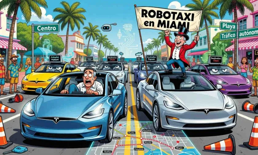 Tesla expande su robotaxi a Miami y acelera la carrera por los autos autónomos