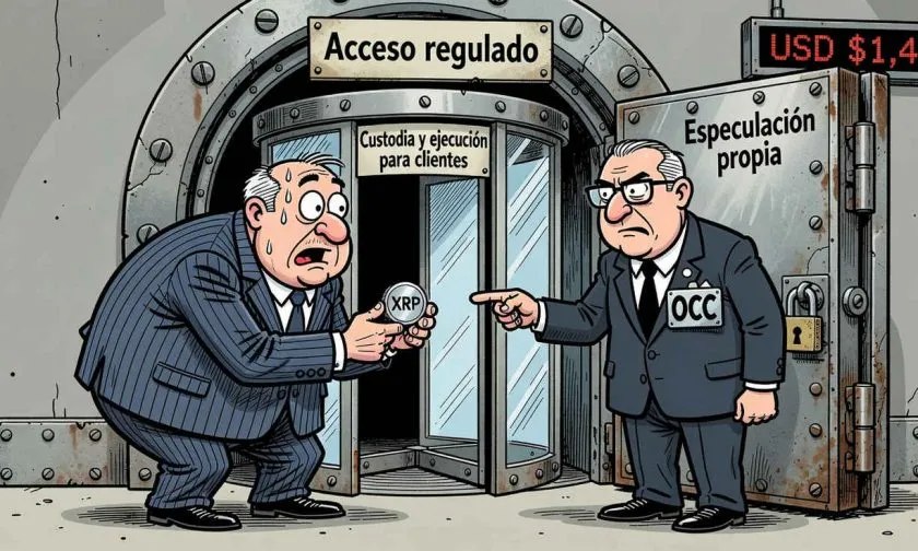 OCC confirma que bancos de EE. UU. pueden operar con XRP y criptos por clientes