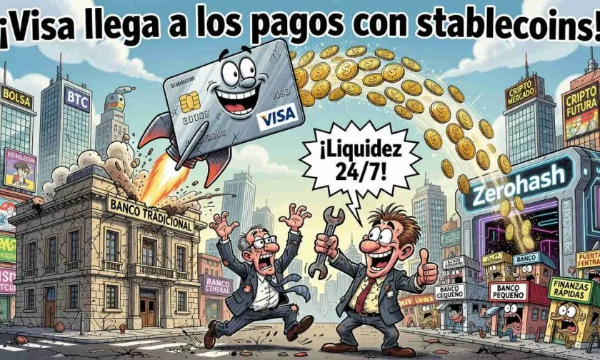 Visa y Zerohash amplían pagos con stablecoins en Visa Direct