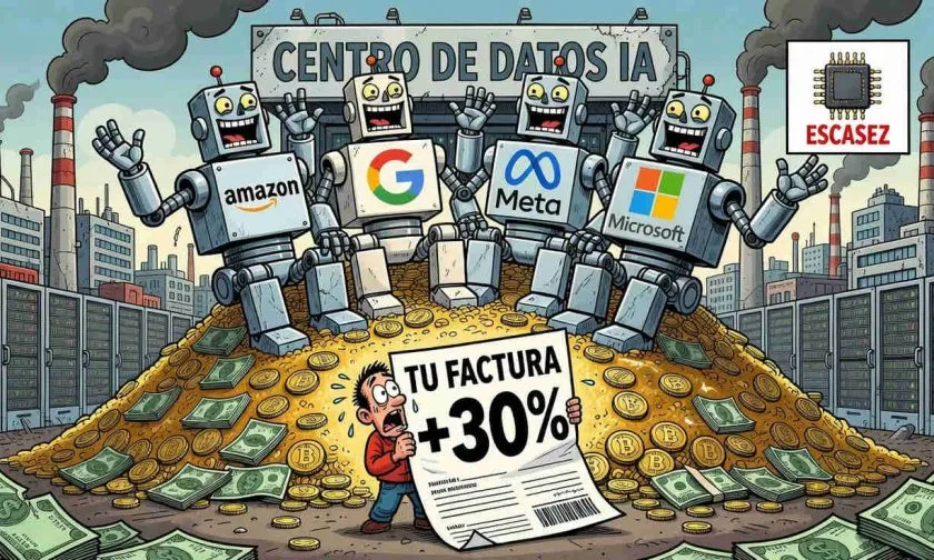 Gasto de USD $1 billón en IA por Big Tech: la factura la pagan los consumidores