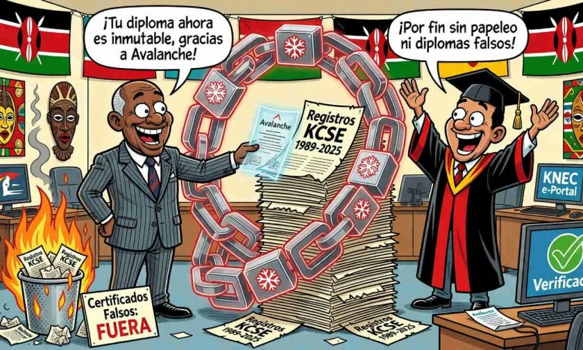 Kenia asegura 30 millones de títulos académicos en blockchain Avalanche: el fin de certificados falsos