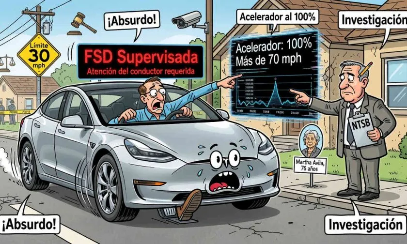 NTSB confirma que conductor de Tesla presionó el acelerador al 100% antes del choque fatal en Texas