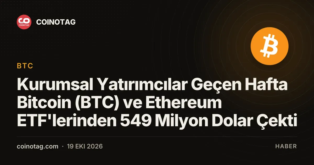 Kurumsal sermaye çıkışları Bitcoin ve Ethereum ETF'lerini vurdu