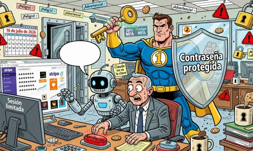1Password crea un modo para que Claude inicie sesión sin ver tus contraseñas
