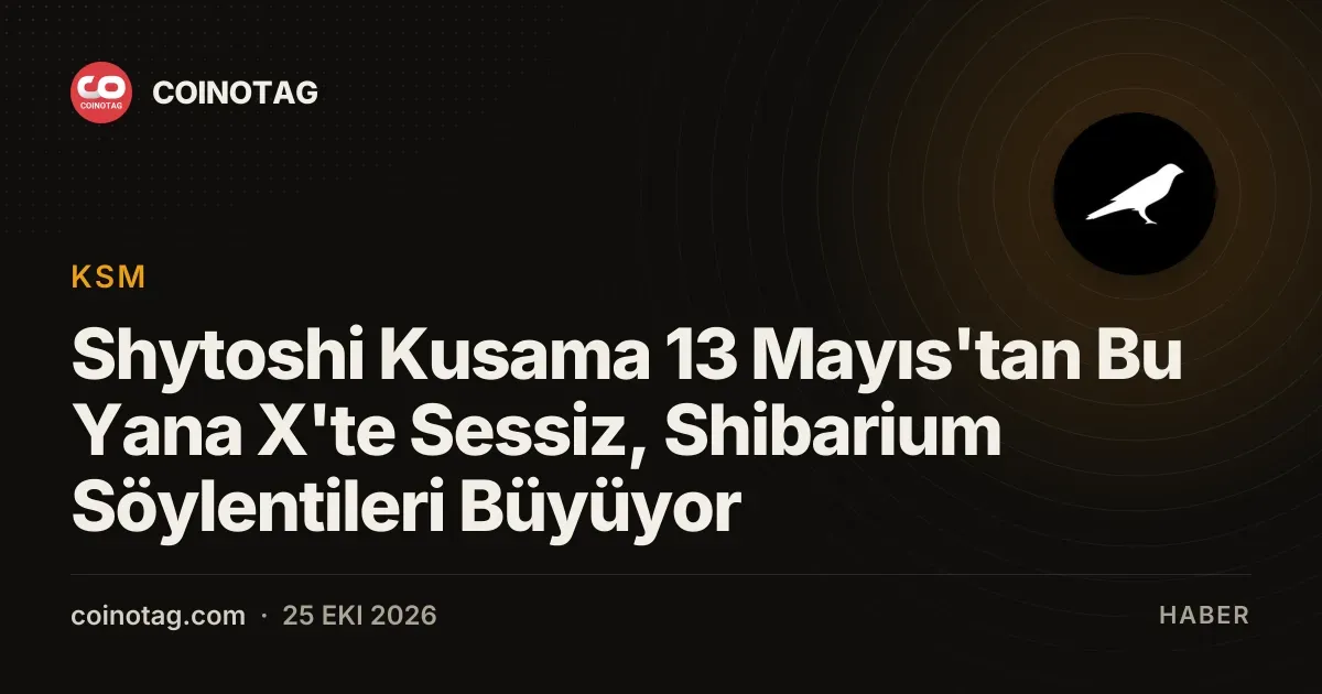 Shytoshi Kusama 13 Mayıs'tan Bu Yana X'te Sessiz, Shibarium Söylentileri Büyüyor