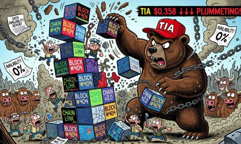 Celestia (TIA) sigue en caída libre: acumula un desplome del 98% desde su máximo histórico
