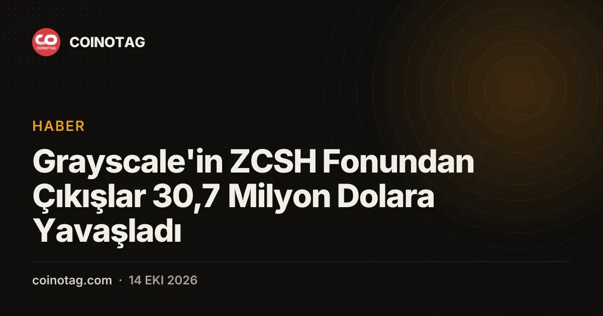 Zevksiz fon çıkislari 30,7 milyon dolara gerilerken ZEC kritik seviyeyi korudu