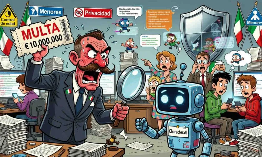 Character.AI recibe multa en Italia por fallas en verificación de edad y protección de datos