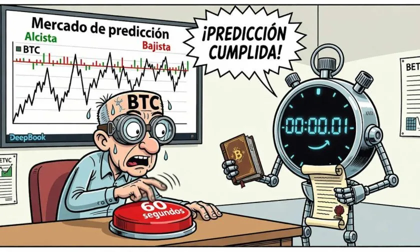 Sui lanza DeepBook con mercados de predicción de BTC a un minuto