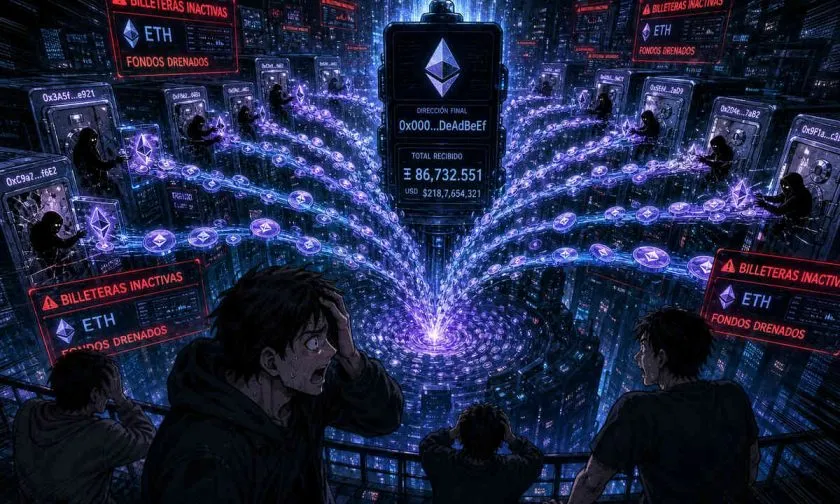 Más de 500 billeteras inactivas de Ethereum habrían sido vaciadas por USD $800.000