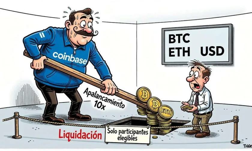 Coinbase prepara apalancamiento spot de hasta 10x solo para ciertos clientes
