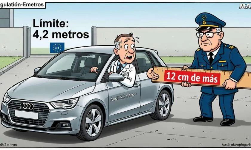 Audi queda fuera por 12 centímetros de la categoría europea para autos eléctricos pequeños