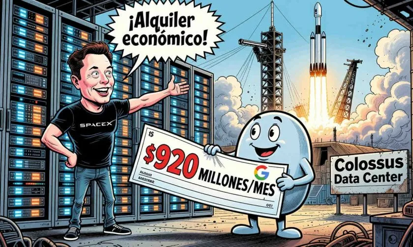 SpaceX alquila poder de cómputo a Google por USD $920 millones mensuales