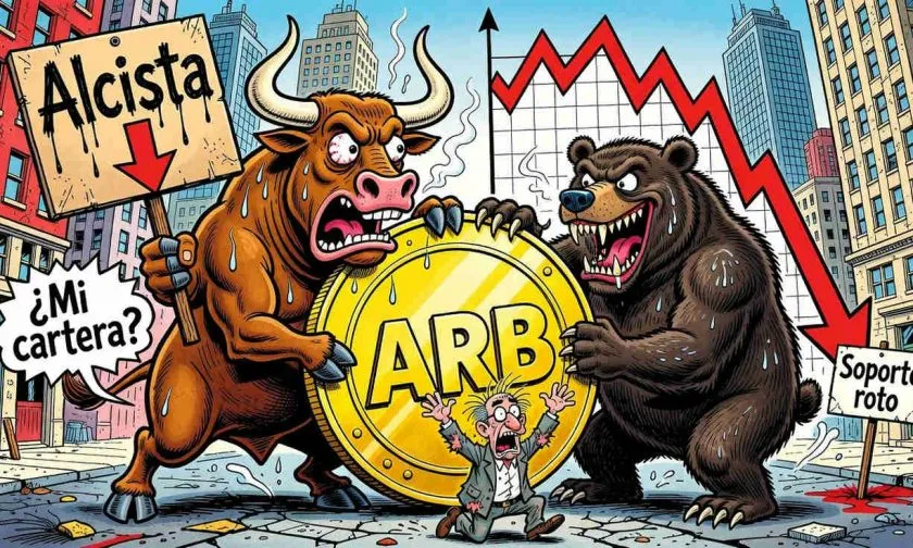 Arbitrum (ARB) se desploma 2,56% y rompe soporte clave en medio de baja liquidez