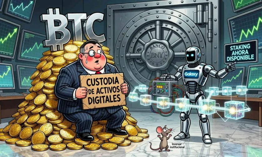 BNY se alía con Galaxy para ofrecer staking en su plataforma de custodia