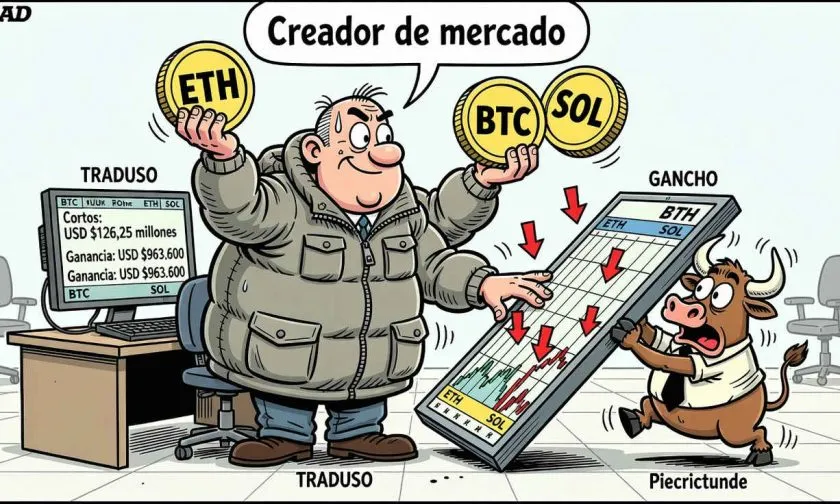 Cartera asociada a Wintermute acumula cortos de USD $126,25 millones en ETH