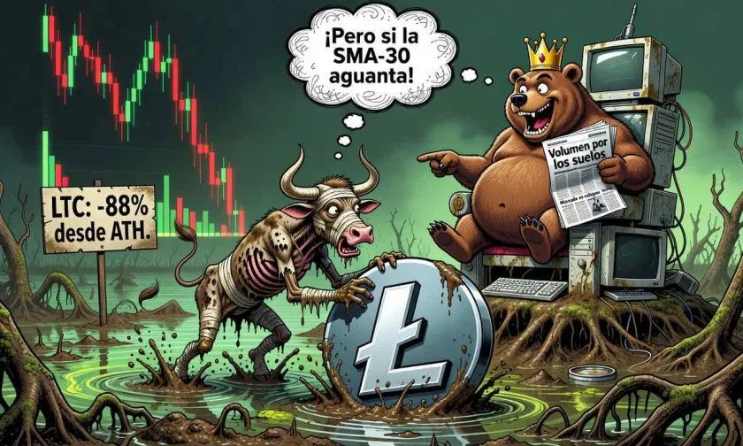 LTC en alerta: el precio se estanca en $46 y los bajistas acechan el 28 de julio de 2026