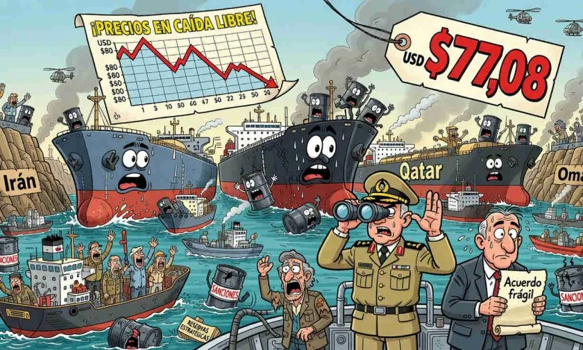 Petróleo cae mientras superpetroleros retoman Ormuz bajo frágil acuerdo entre EE. UU. e Irán