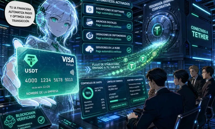 Oobit lanza tarjetas Visa para que agentes de IA gasten USDT sin intervención humana
