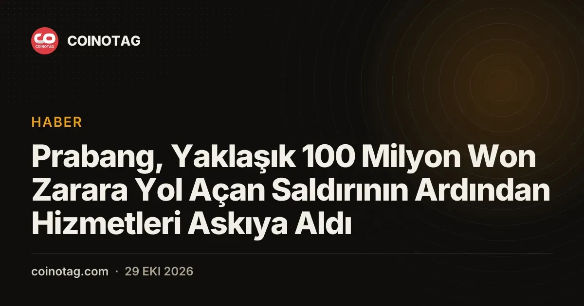 Prabang hizmetleri askiya aldi ve yaklasik 100 milyon won zarar olustu