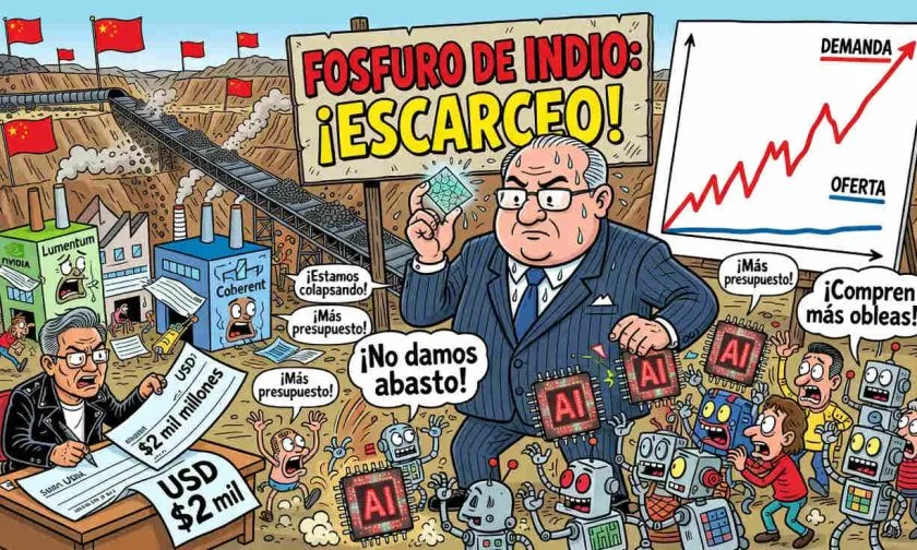 Lumentum advierte: escasez de fosfuro de indio superará crisis de memoria