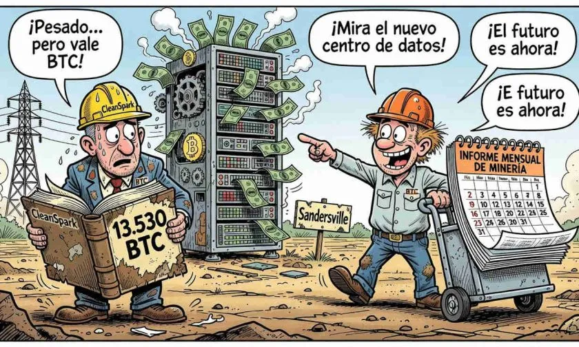 CleanSpark conserva 13.530 BTC mientras apuesta por centros de datos para IA