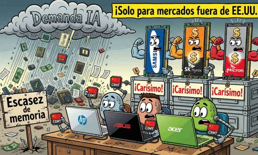 HP, Asus y Acer adoptan memoria CXMT ante crisis de suministro de RAM