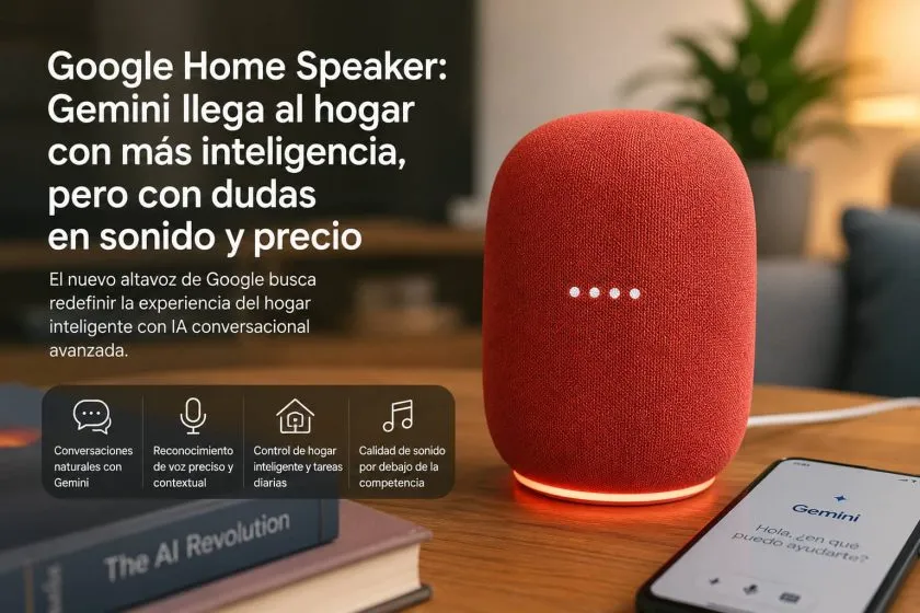 Google lanza su primer altavoz diseñado para Gemini, pero la IA no logra compensar sus limitaciones