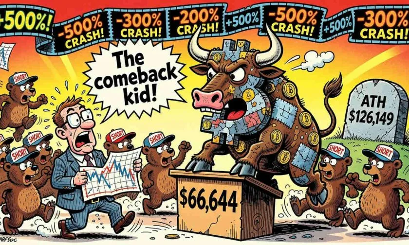 Bitcoin recupera los $66,600 en un giro sorpresivo y pone en jaque a los bajistas