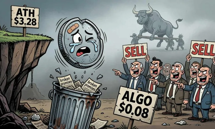 Algorand (ALGO) se desploma un 6,86% y toca nuevos suelos multimensuales