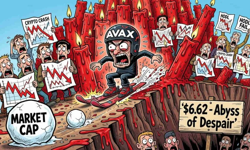 Avalanche ($AVAX) se aferra a los $6,62 en medio de un desierto de liquidez y un desplome interanual del 72%