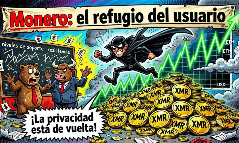 Monero (XMR) sube 1,68% en 24 horas mientras la privacidad vuelve a ser tendencia
