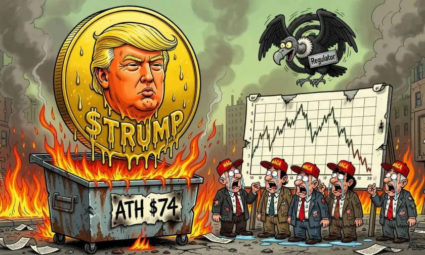 Token TRUMP se desploma un 97% desde su ATH: ¿resaca memecoin o desplome terminal?
