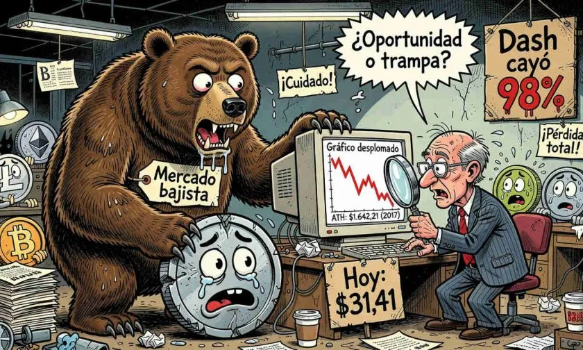 Dash repunta un 4.7% mientras los bajistas mantienen el control a largo plazo