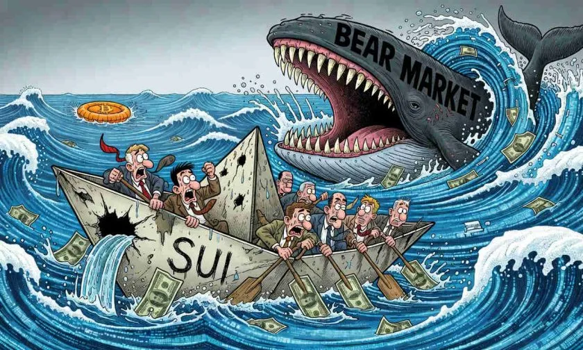 Sui ($SUI) cae un 86% desde su máximo histórico y lucha por mantenerse sobre soportes clave