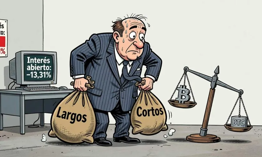 Fondos apalancados reducen sus cortos en futuros de Bitcoin en 5.300 BTC