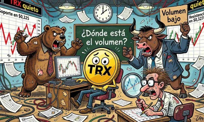 TRX se mantiene estable mientras el volumen cae un 15% en medio de baja volatilidad