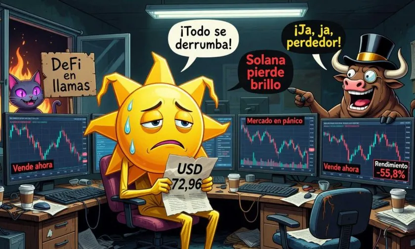 Solana (SOL) se aferra a los USD 73 mientras el sentimiento bajista se intensifica este 1 de agosto