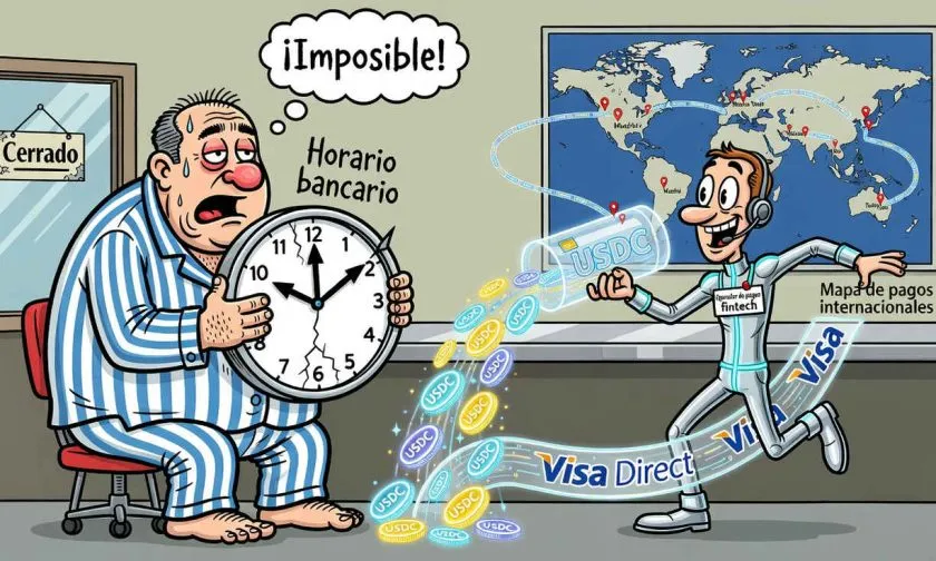 Inyo Global y Visa integran USDC para eliminar demoras bancarias