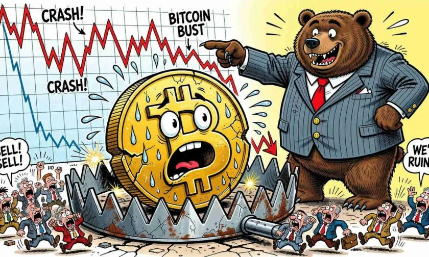 Bitcoin se desploma un 17,9% en siete días y pone a prueba el soporte vital de $59.800
