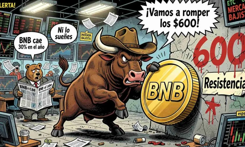 BNB se recupera un 4,64% en la semana y se aproxima a la SMA-90