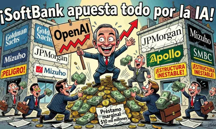 SoftBank obtiene préstamo de USD $10 mil millones respaldado por acciones de OpenAI