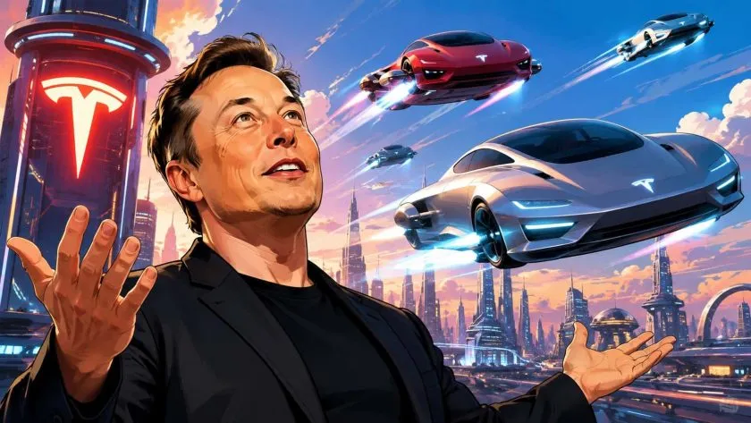 Elon Musk reaviva la esperanza de autos voladores mientras se acerca el nuevo Roadster