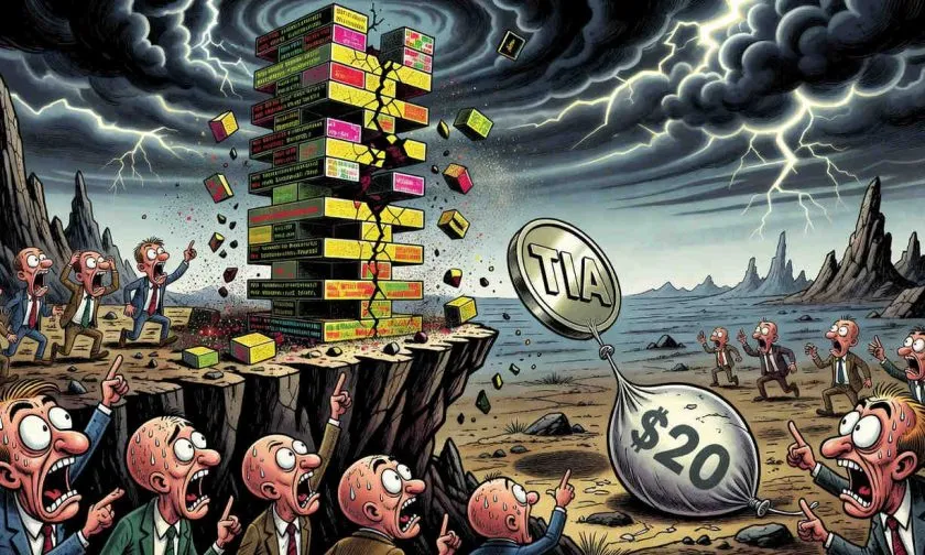Análisis de TIA: Celestia cae un 98% desde su máximo histórico, ¿es el fin del dato modular?