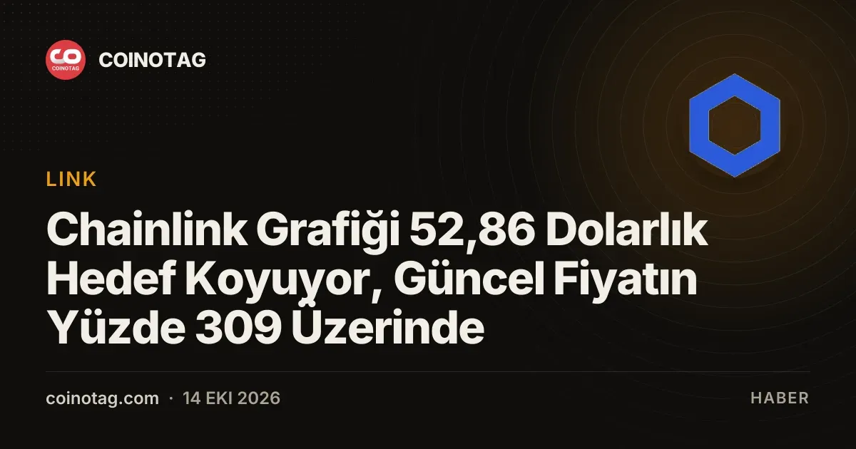 Chainlink Grafiği 52,86 Dolarlık Hedef Koyuyor, Güncel Fiyatın Yüzde 309 Üzerinde
