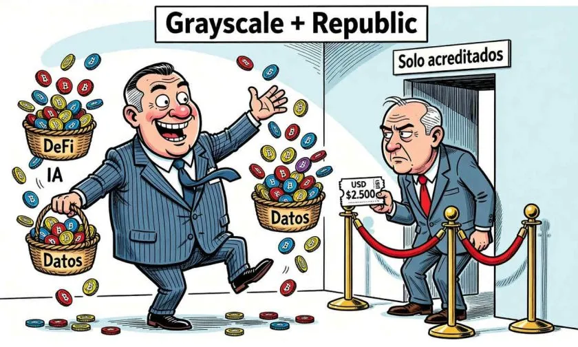 Nuevos fondos temáticos de Grayscale y Republic fijan piso de 2.500 dólares
