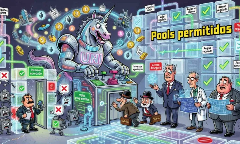 Uniswap habilita pools permitidos para impulsar el comercio de activos tokenizados