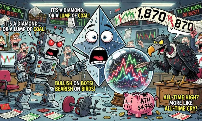 Ethereum en $1.870: el rebote semanal que no convence a los volúmenes